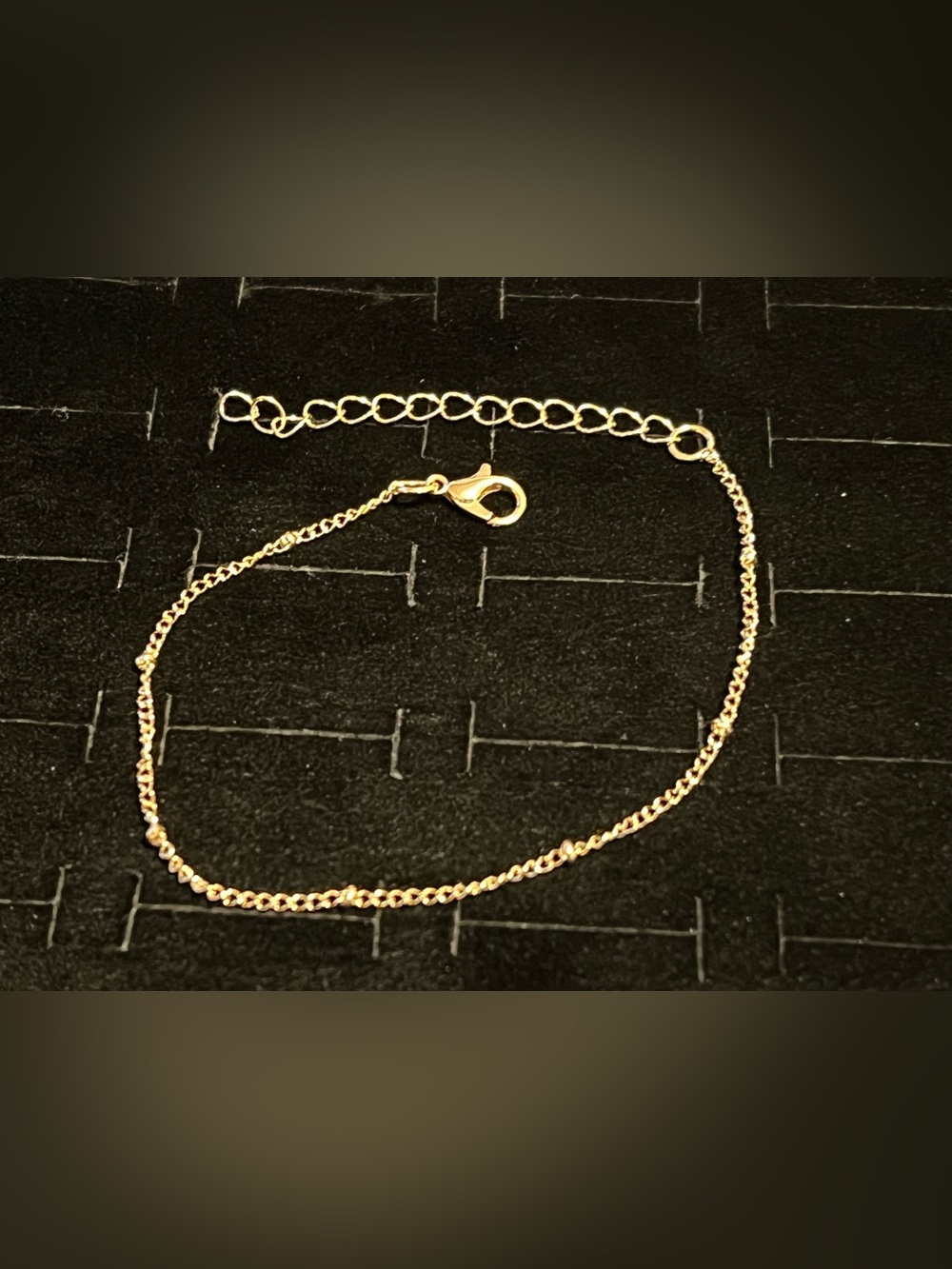 Gold toned Chain Anklet / Bracelet - Elegant Women’s Jewelry
